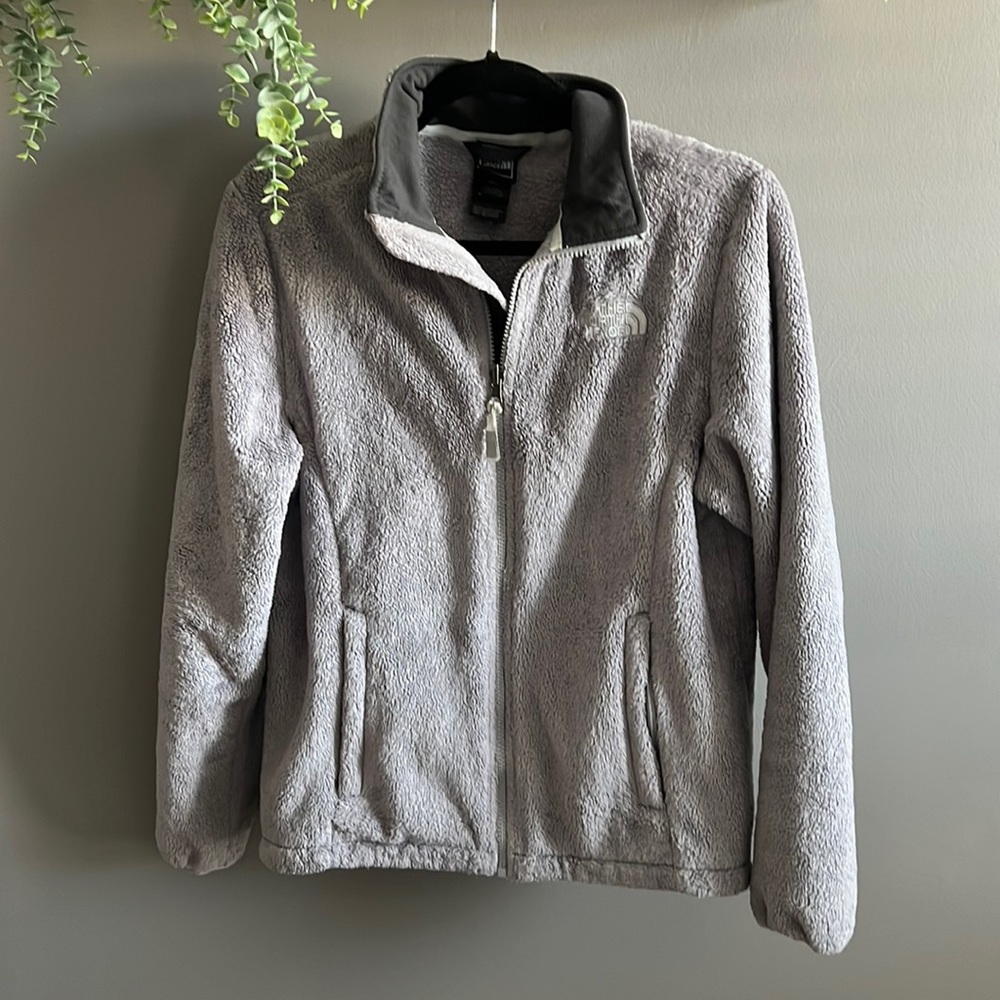 The North Face Grey Osito Fleece Jacket Medium